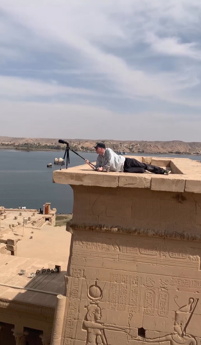 Leica BLK360 che scansiona il tempio di Isis